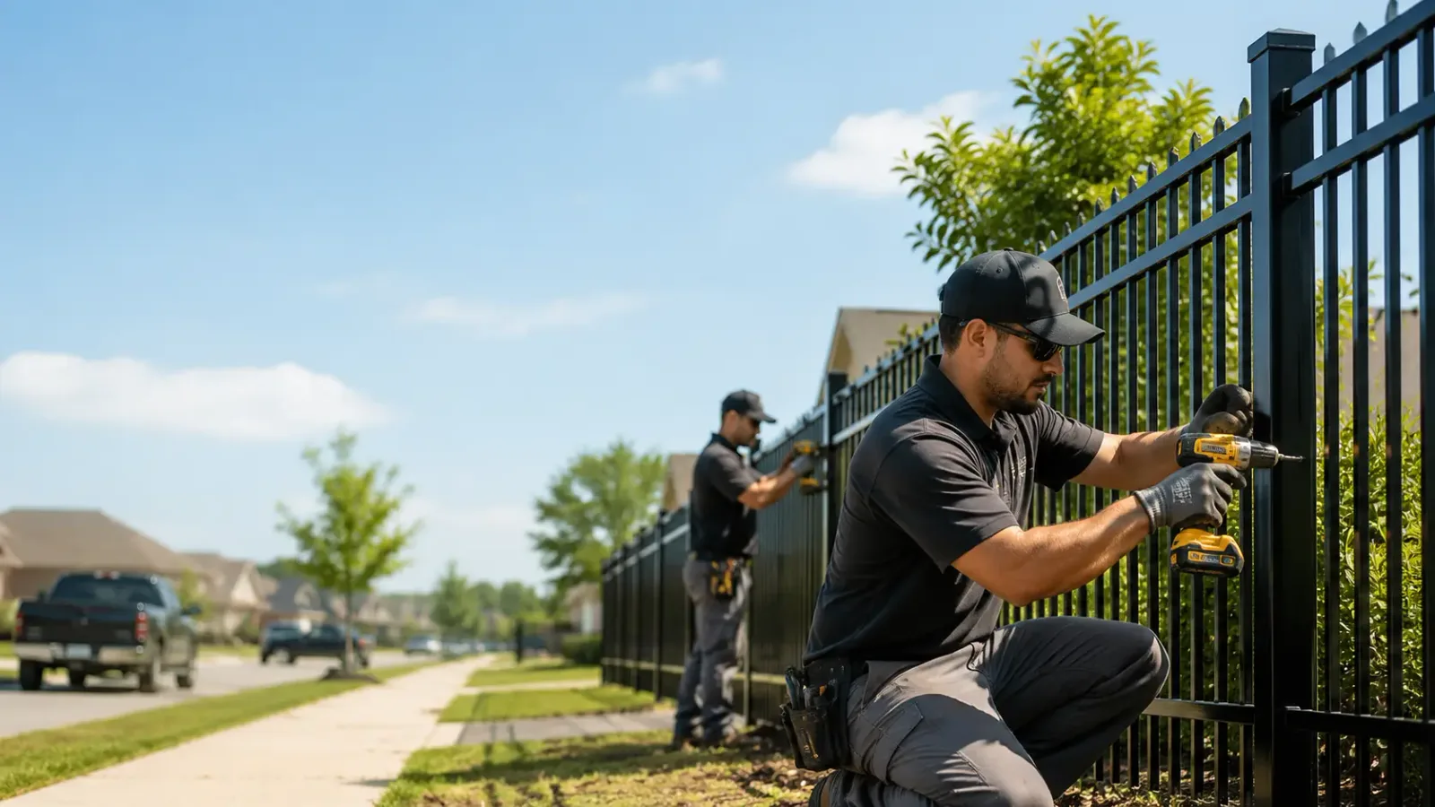 Metal Fence Installation in Preemption, IL